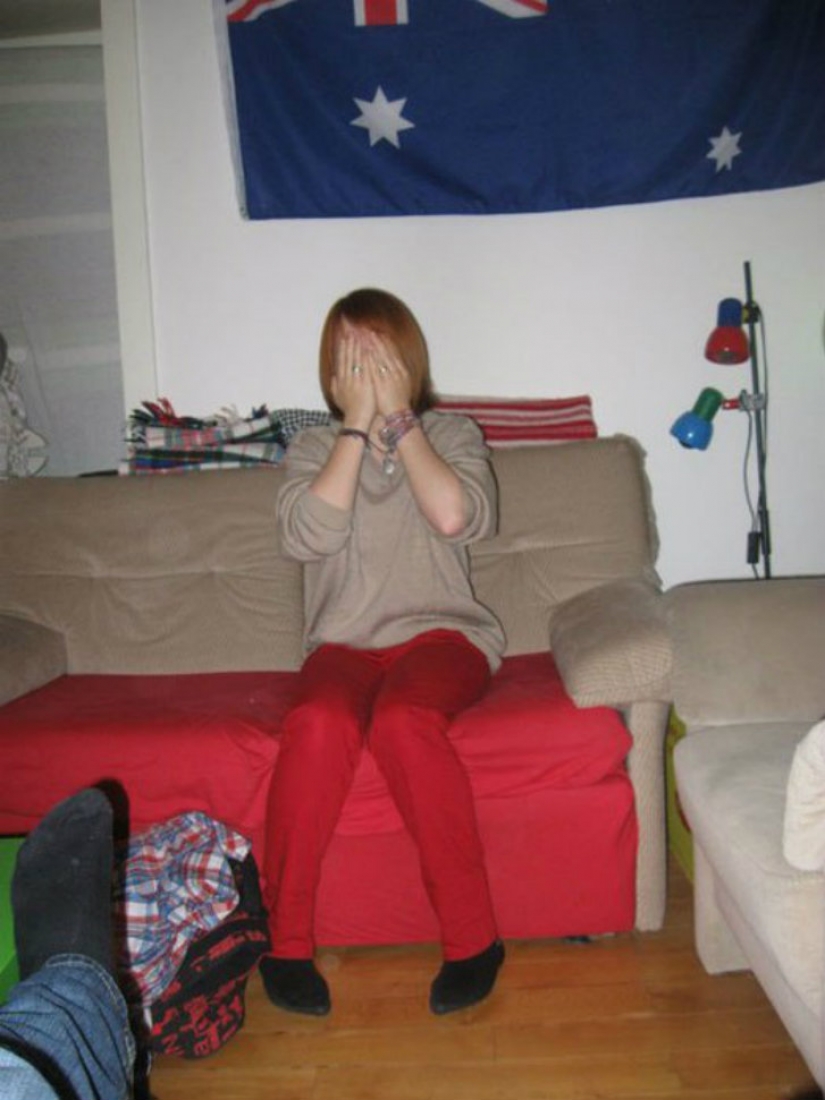 That awkward moment when you dressed up as a sofa