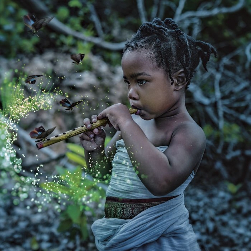 The adventures of baby in the style of pirates of the Caribbean