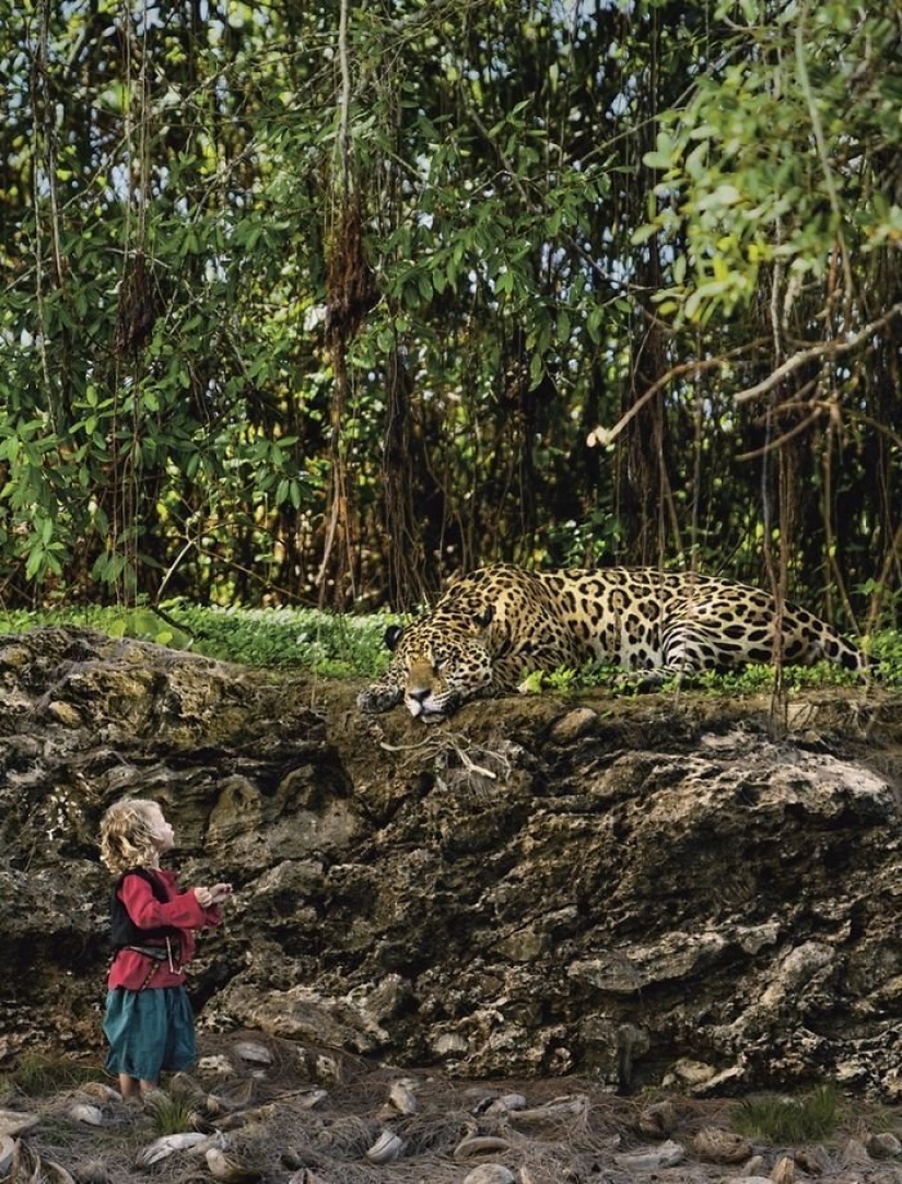 The adventures of baby in the style of pirates of the Caribbean