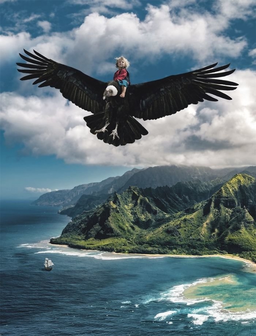 The adventures of baby in the style of pirates of the Caribbean