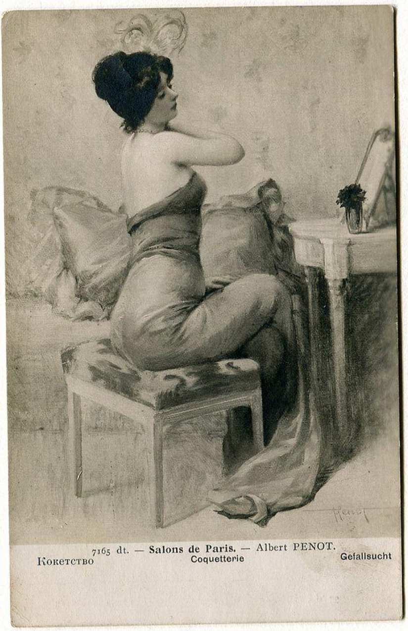 The author's collection of the strangest postcards from the past