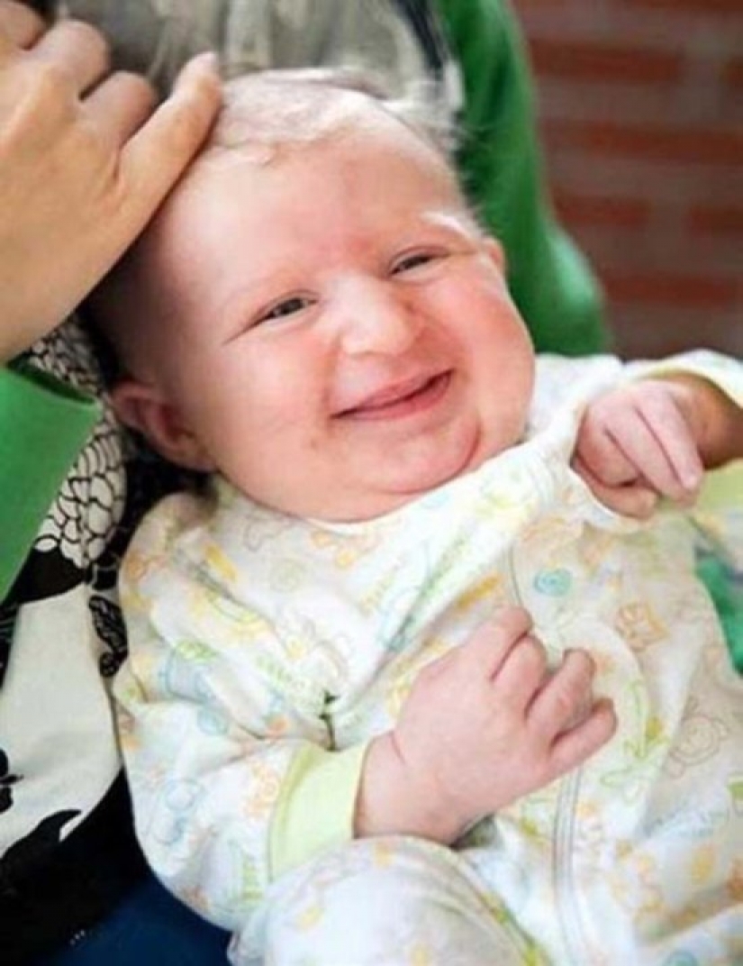 The babies look like little old men