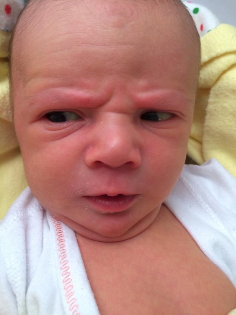 The babies look like little old men