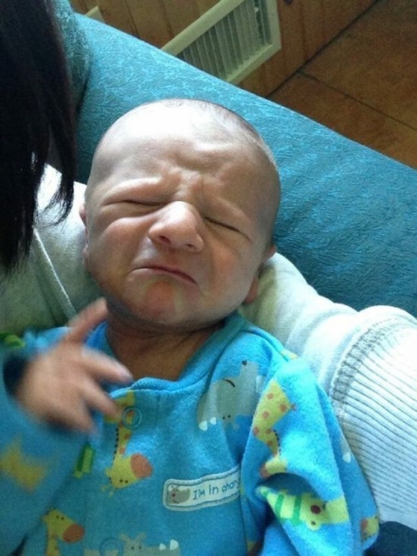 The babies look like little old men
