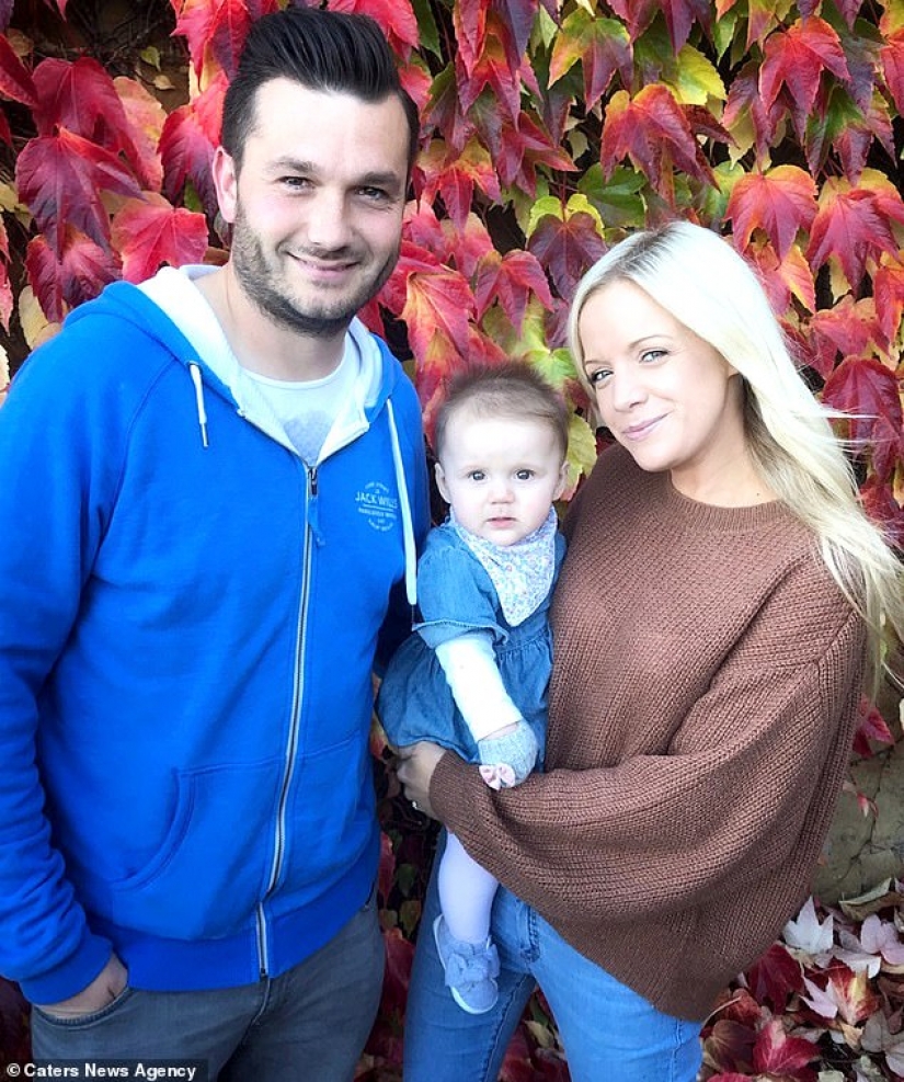 The child of a jar of mayonnaise and that the couple conceived the baby using non-traditional way