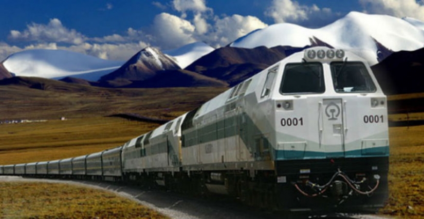The Chinese built a railroad to Tibet