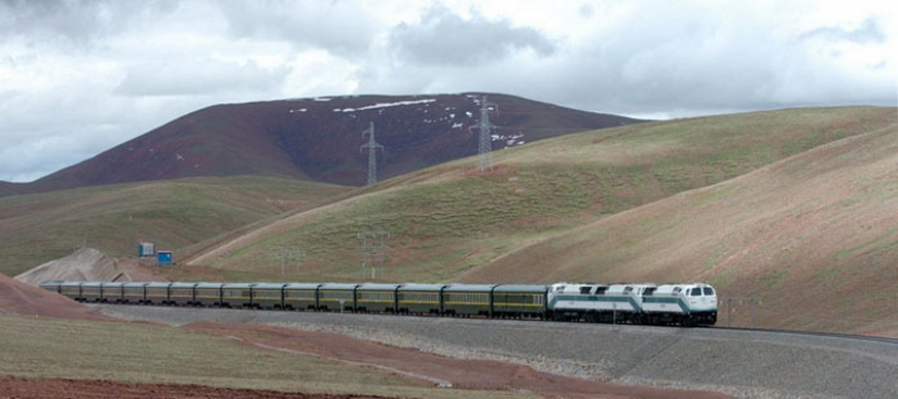 The Chinese built a railroad to Tibet