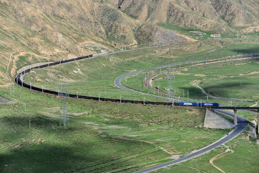 The Chinese built a railroad to Tibet