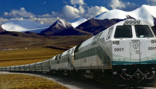 The Chinese built a railroad to Tibet
