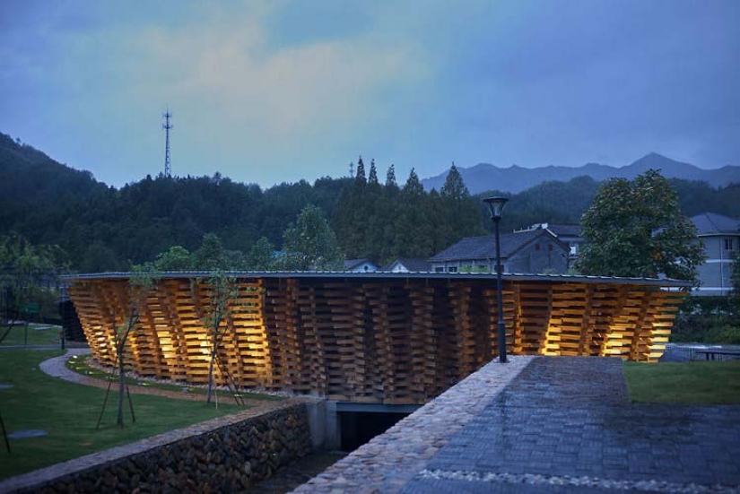 The Chinese response to brick: in China, bamboo has built a mini-city
