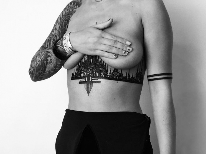 The city above the sole: exquisite architectural tattoo