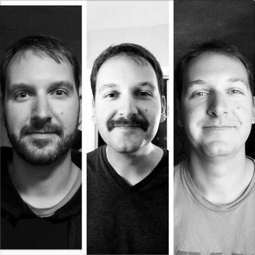 The difference is obvious: converts 20 men before and after they got a haircut and shaved