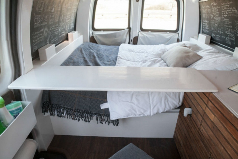 The Director turned a rusty van into a mobile Studio and is now working where I want The Director turned a rusty van into a mobile Studio and is now working where I want