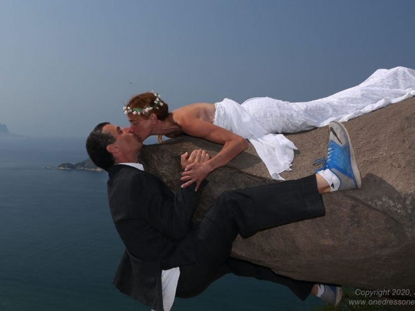 The eternal bride: the man 12 years photographing wife in wedding dress around the world