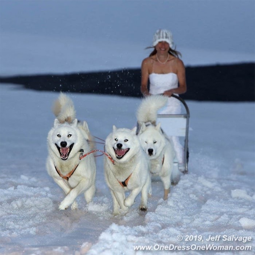The eternal bride: the man 12 years photographing wife in wedding dress around the world