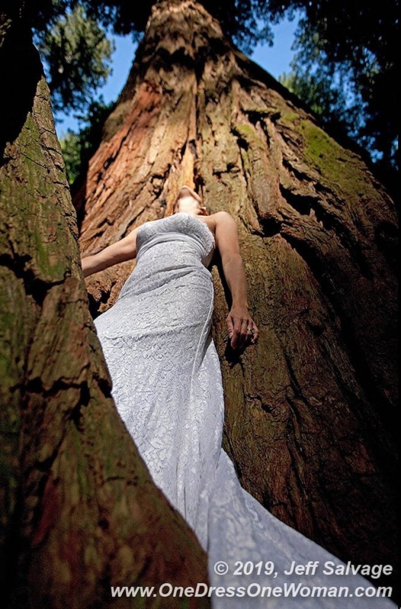 The eternal bride: the man 12 years photographing wife in wedding dress around the world