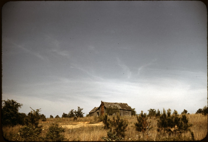 The great depression in the United States in color