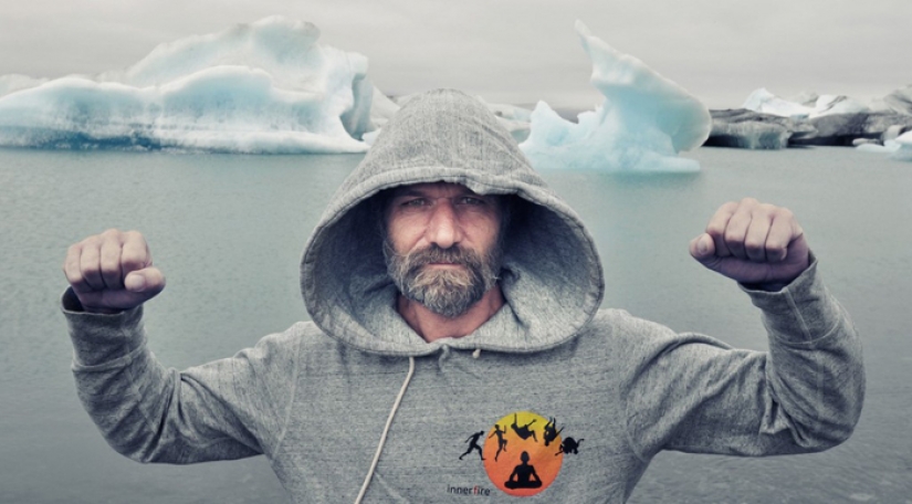 The "ice man" WIM Hof, conquering mountains in shorts