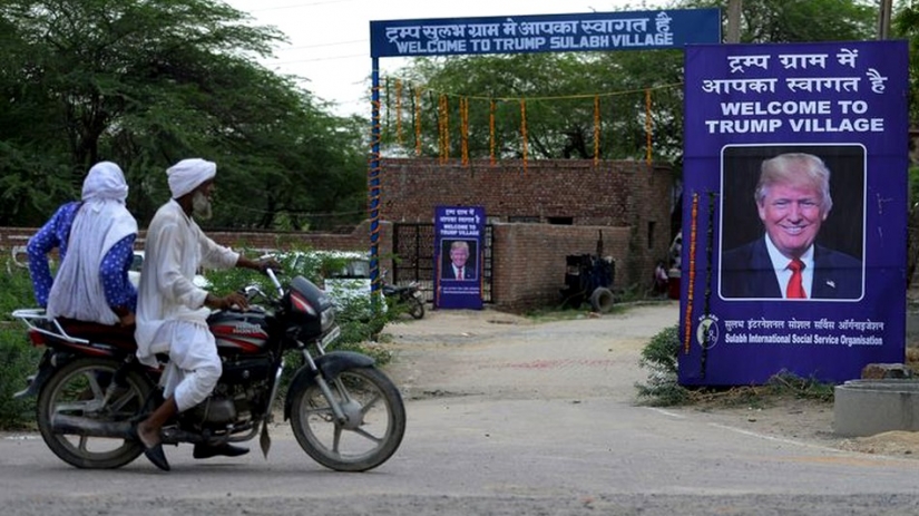 The Indians have agreed to rename their village to honor trump for 60 toilets