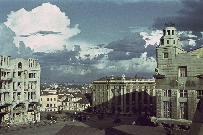 The Kharkov during the German occupation in color The Kharkov during the German occupation in color