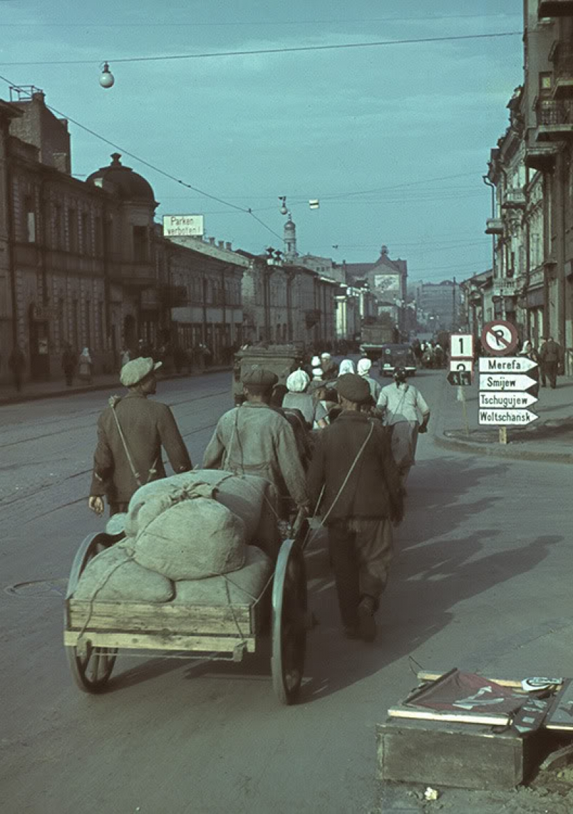 The Kharkov during the German occupation in color The Kharkov during the German occupation in color