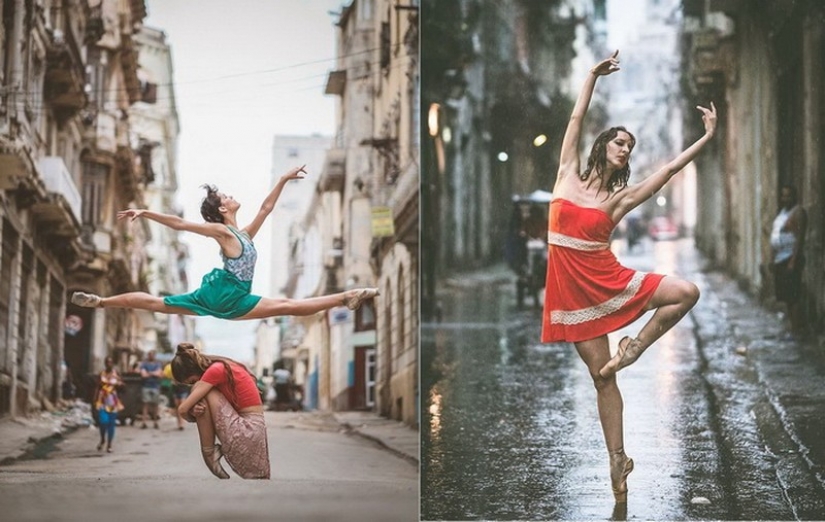 The passion of the Cuban and Russian ballet school: street snaps of the dancers