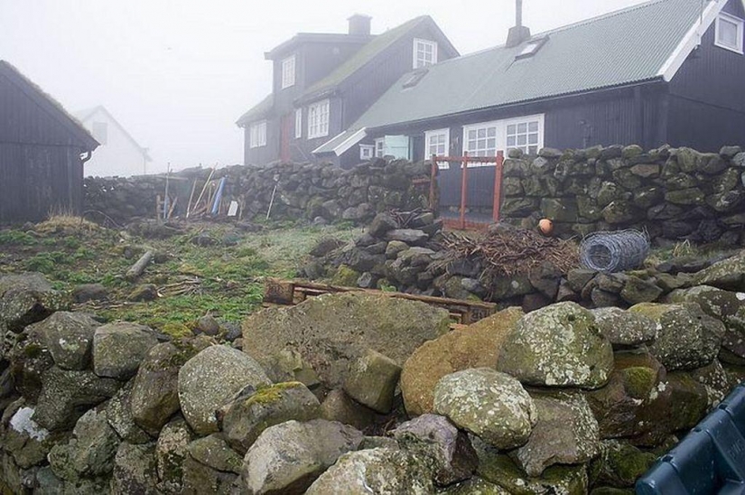 The picturesque village of Gasadalur is the most beautiful place of Faroe Islands