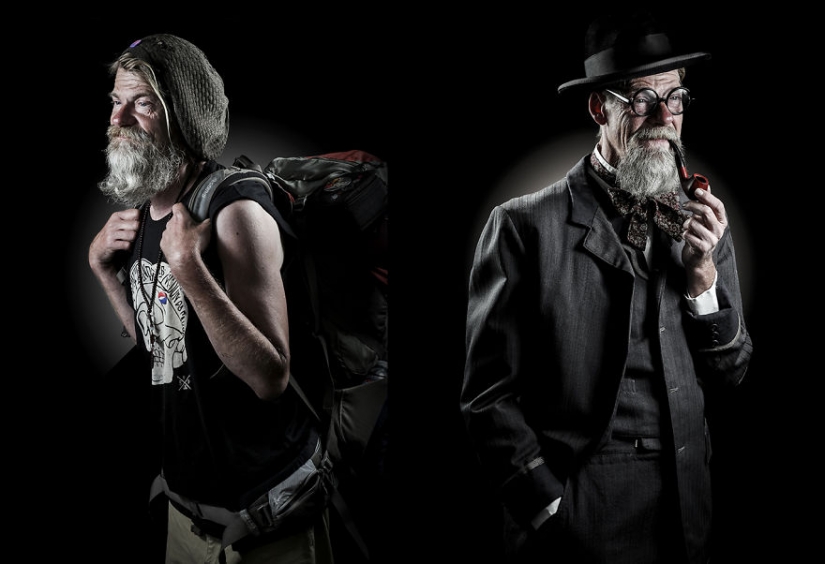 The Prince and the pauper: the photographer removed the homeless in the way of their dreams The Prince and the pauper: the photographer removed the homeless in the way of their dreams
