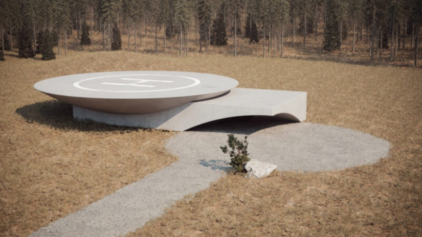 The project design of the hopper from the Studio Sergey Makhno Architects The project design of the hopper from the Studio Sergey Makhno Architects