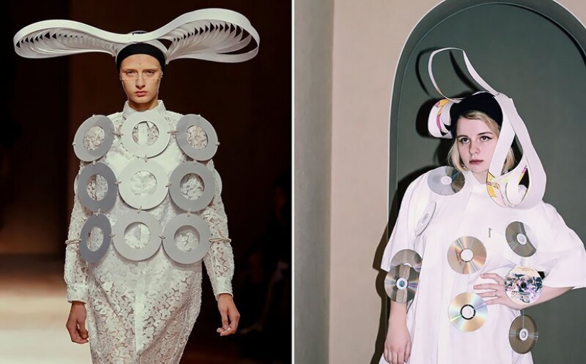 The quarantine style: fashion images from scrap materials The quarantine style: fashion images from scrap materials