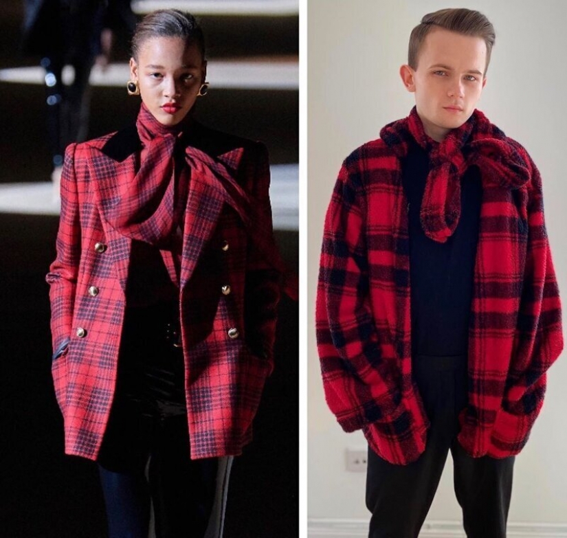 The quarantine style: fashion images from scrap materials The quarantine style: fashion images from scrap materials