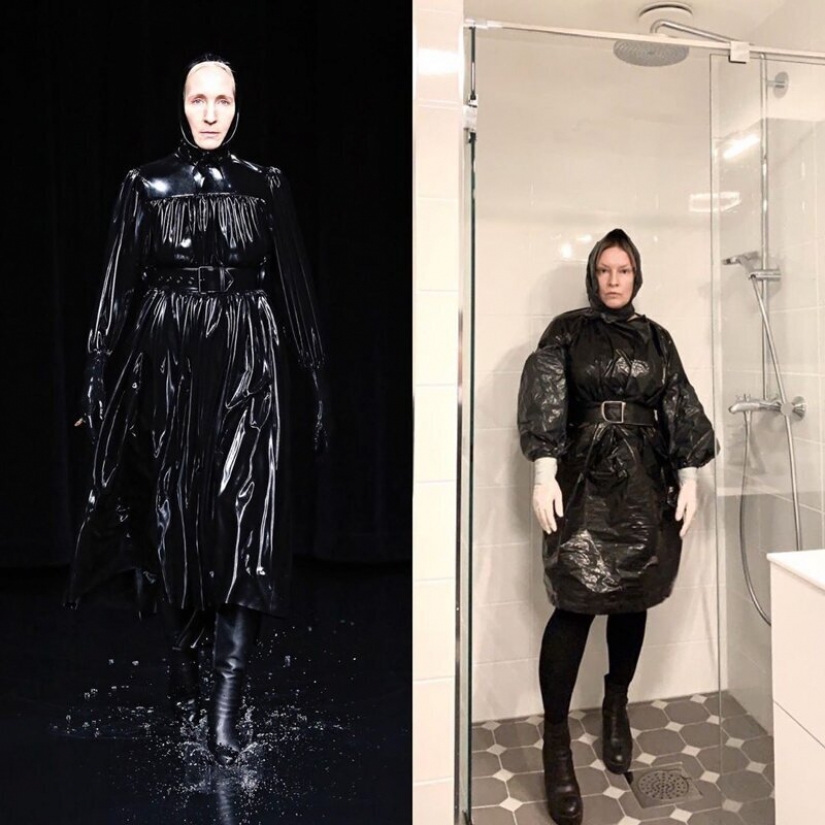 The quarantine style: fashion images from scrap materials The quarantine style: fashion images from scrap materials