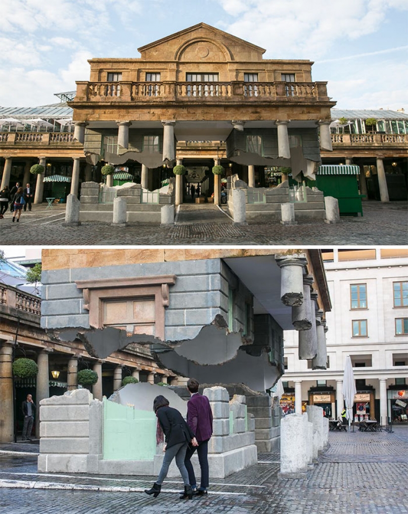 The stronger physics art: sculpture, despised the law of universal gravitation