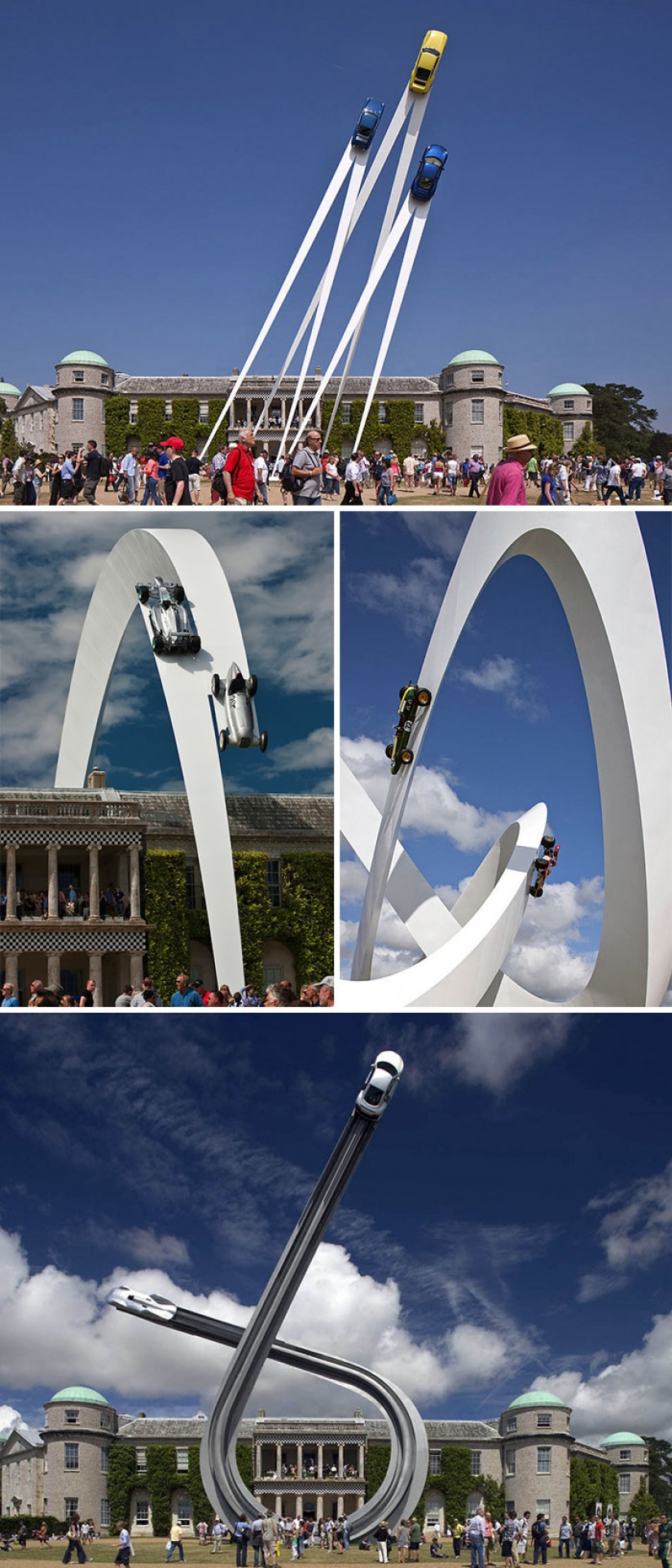 The stronger physics art: sculpture, despised the law of universal gravitation