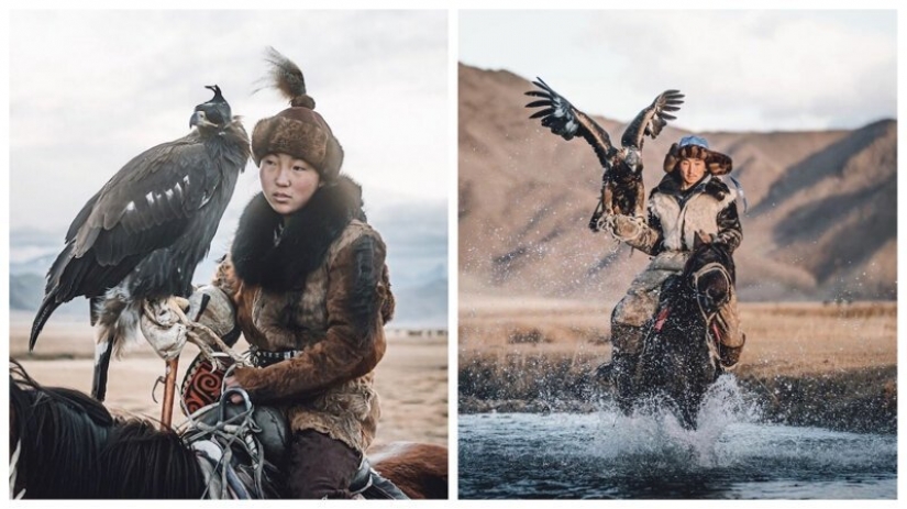 The Union of the man and the birds: 7 stunning photos of falconry in Mongolia