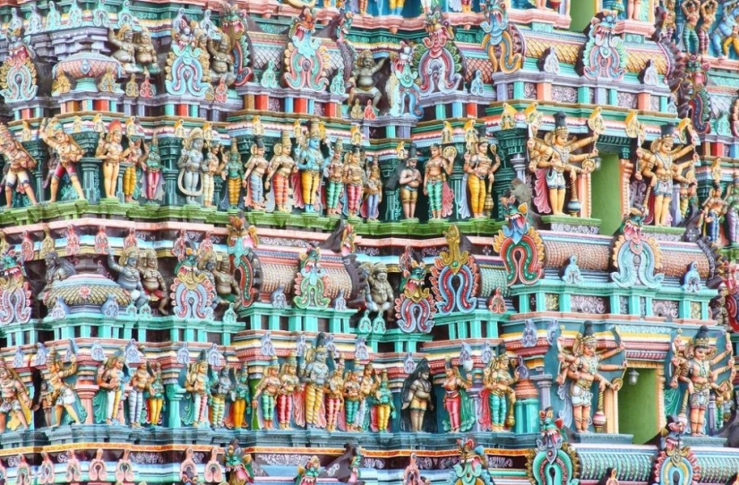 The walls of this Indian temple consist of thousands of sculptures