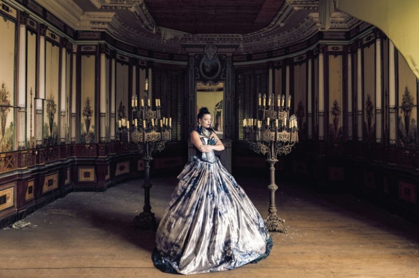 Tipo de fotografiar a su novia en un abandonado lugares de Europa Tipo de fotografiar a su novia en un abandonado lugares de Europa