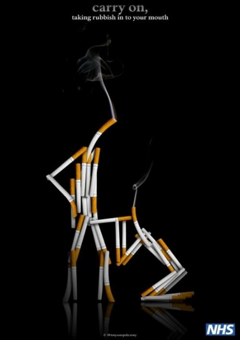 Top 30 posters about the dangers of Smoking