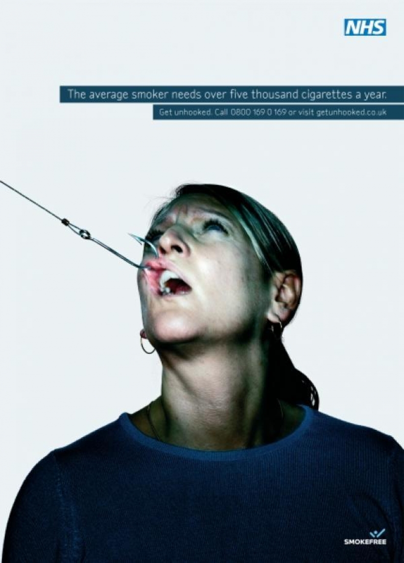 Top 30 posters about the dangers of Smoking