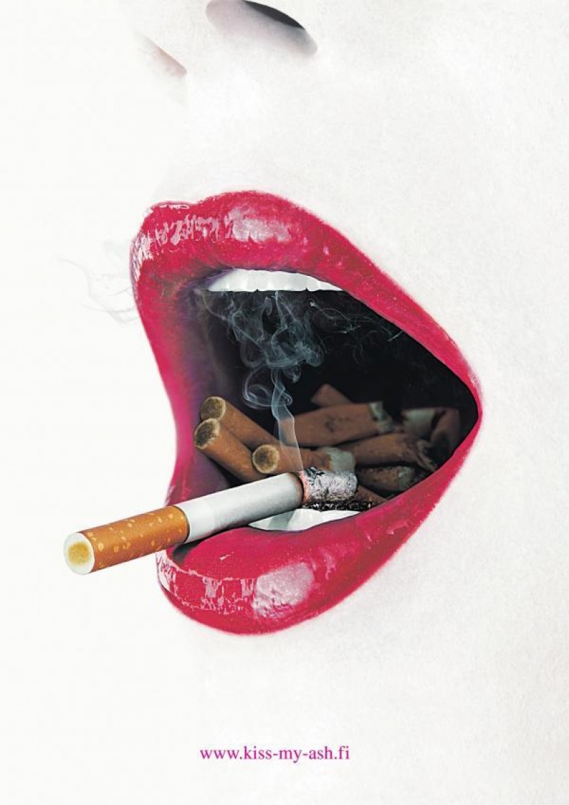 Top 30 posters about the dangers of Smoking