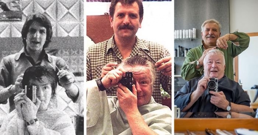 Trip to the Barber of a lifetime: the British for nearly half a century makes such a selfie Trip to the Barber of a lifetime: the British for nearly half a century makes such a selfie