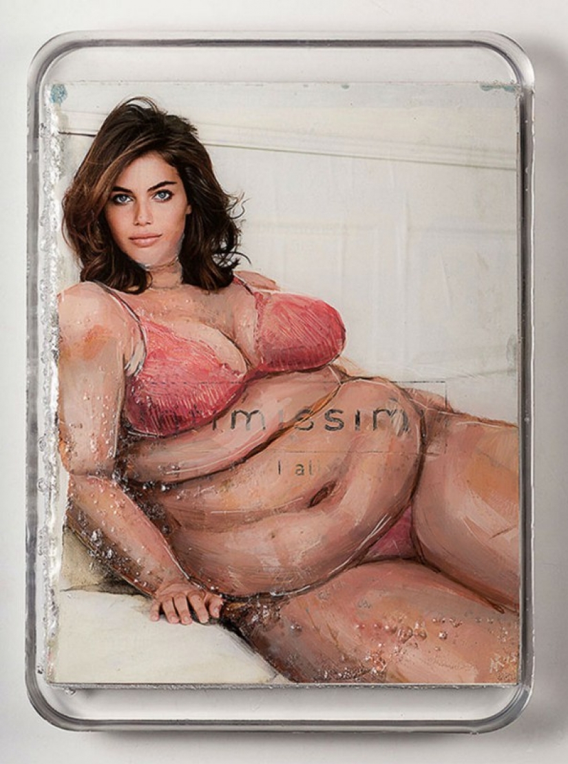 Turkish artist flirts with the unattainable sizes skinny models Turkish artist flirts with the unattainable sizes skinny models