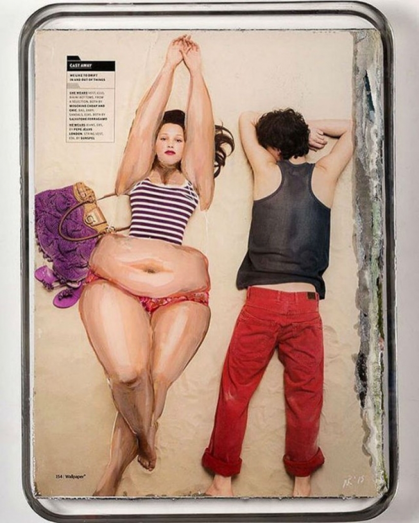 Turkish artist flirts with the unattainable sizes skinny models Turkish artist flirts with the unattainable sizes skinny models