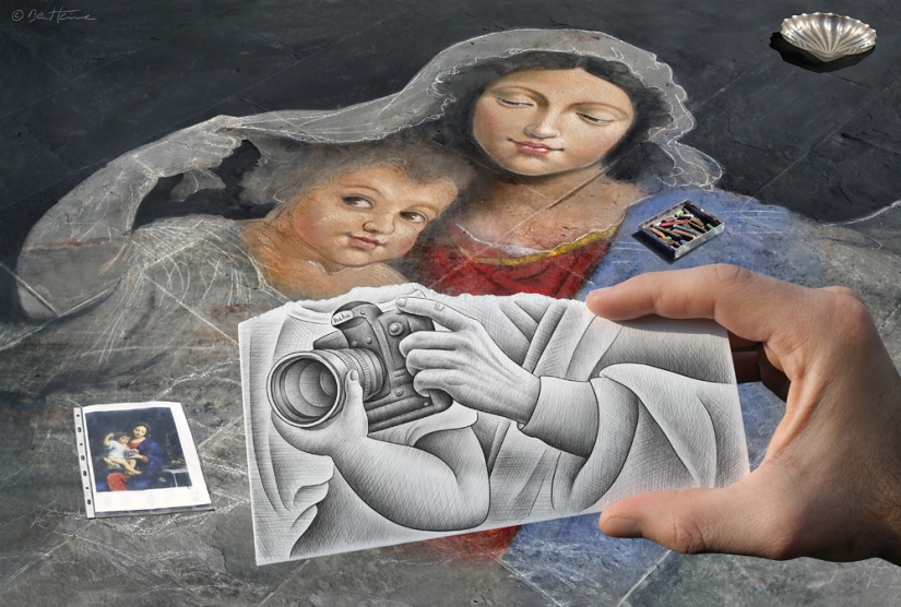 Two-layer art from Ben Heine