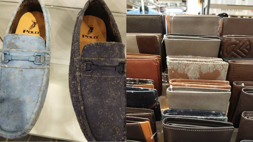 Two months of quarantine products in the Malaysian Mall was covered with mold