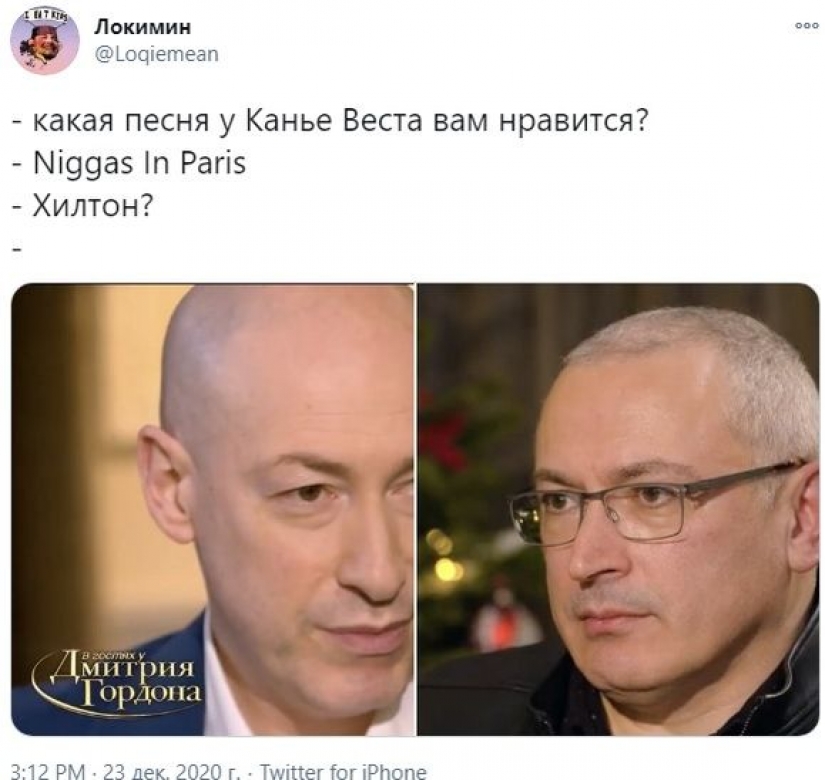 Ukrainian journalist Gordon joked in an interview with Khodorkovsky and created a new meme