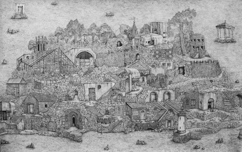Un mundo en el papel: el Británico se crea increíbles paisajes a lápiz