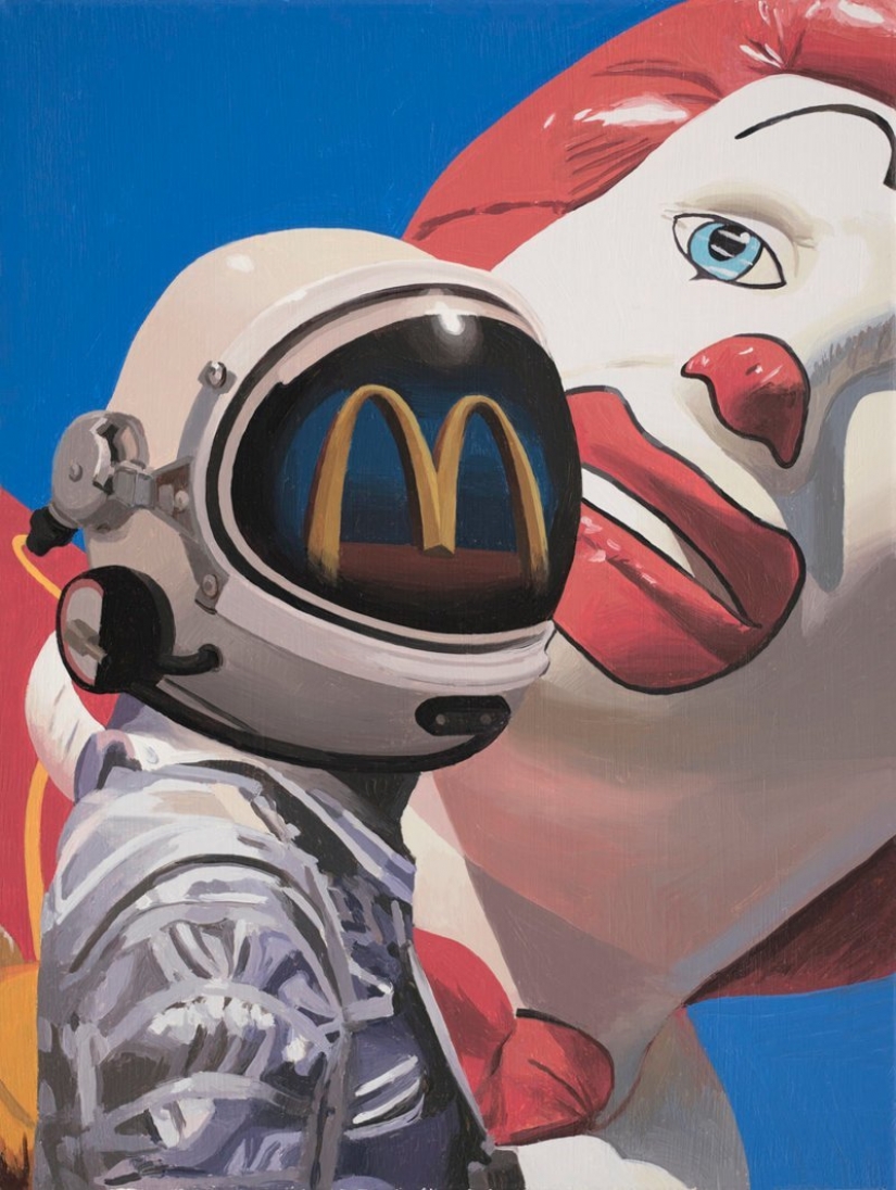 Vagando solitario astronauta sobre las ruinas de la civilización Vagando solitario astronauta sobre las ruinas de la civilización