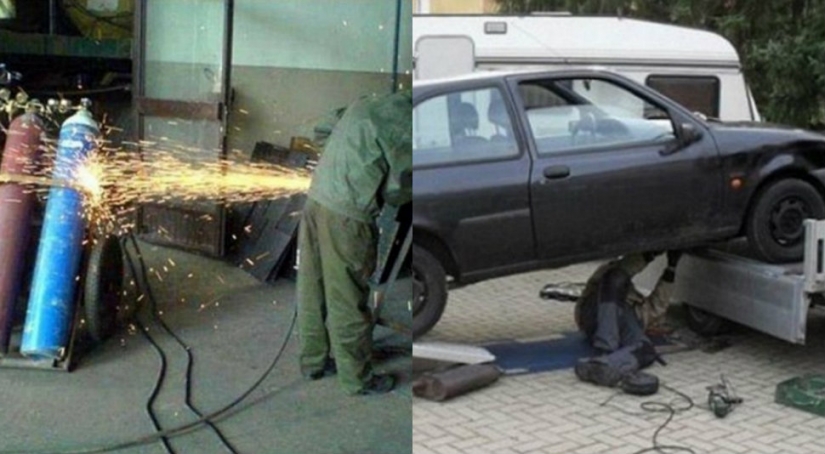 Ver a los idiotas en el trabajo, o Cómo están todavía vivos?