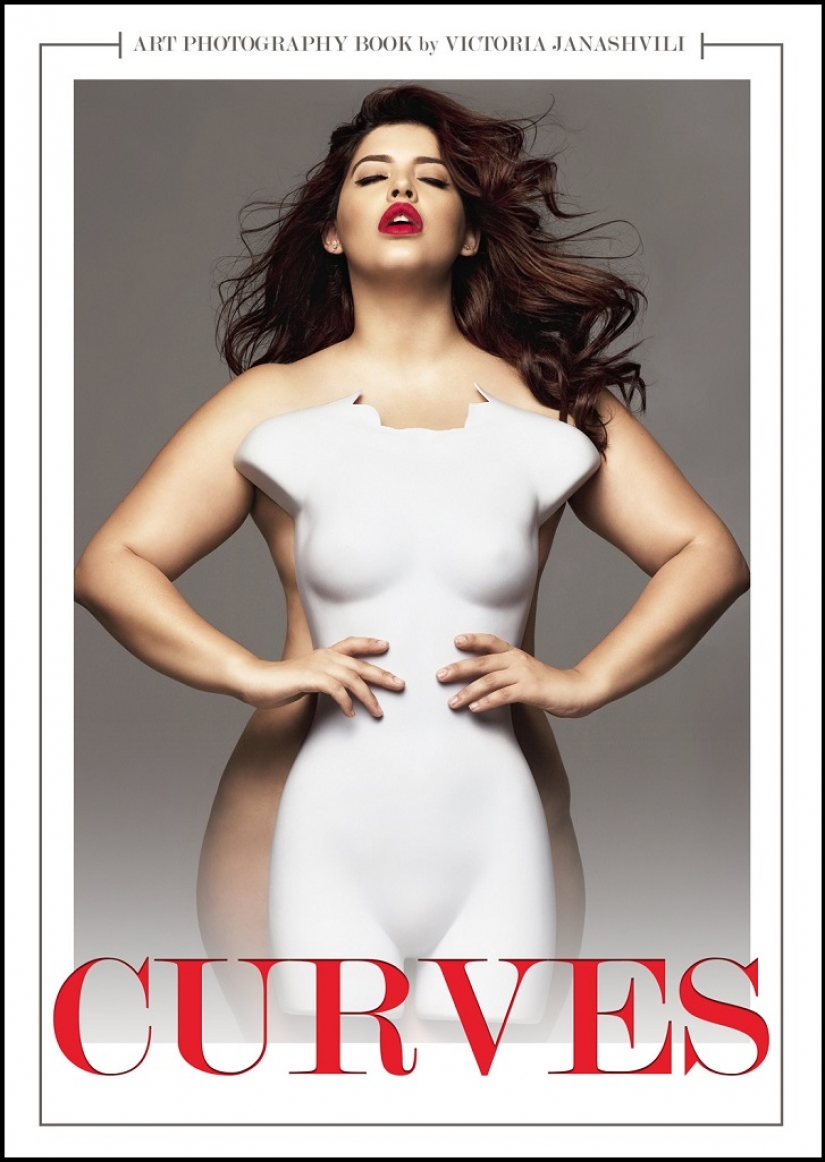 Very curvy not skinny woman in the photo book "the Bends"